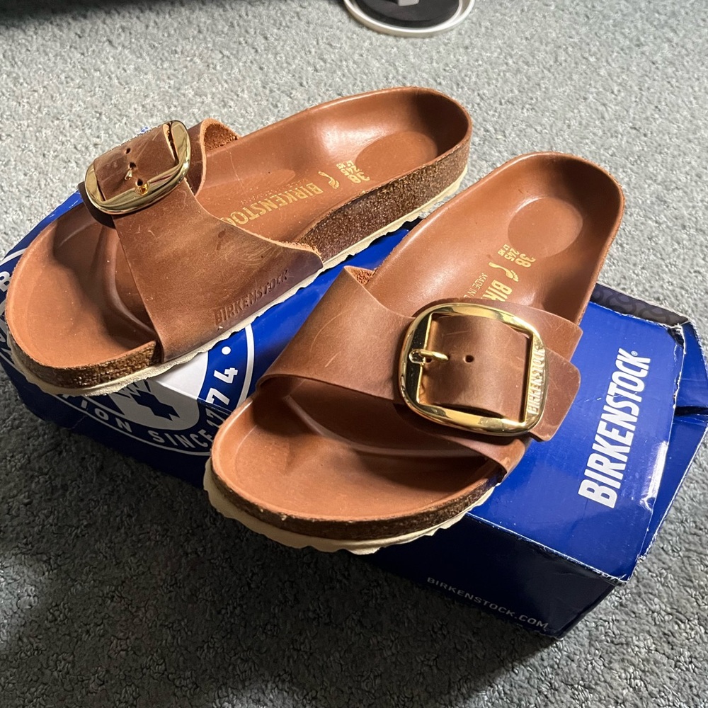 BIRKENSTOCK MADRID BIG BUCKLE LEATHER WOMENS SIZE 38/245